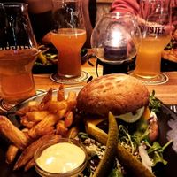 Vegan burger at Cafe Rooster in Oulu