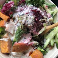 Sweet potatoe salad at Wagners Juicery & Health Food in Munich