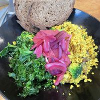 Great tofu scramble with veggies 🥦 13,80€   at Wagners Juicery & Health Food in Munich