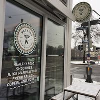 Outside  at Wagners Juicery & Health Food in Munich