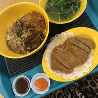 Dry ban mian & chicken cutlet at Bodhi Deli - 菩提斋 in Central Singapore