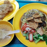 Mee Pok with Fried Tao Kee side dish at Bodhi Deli - 菩提斋 in Central Singapore