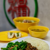 Thai Basil Rice, Thai Beancurd, Assam Laksa at Bodhi Deli - 菩提斋 in Central Singapore