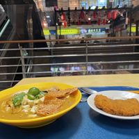 Mee Rebus and a chicken cutlet   at Bodhi Deli - 菩提斋 in Central Singapore