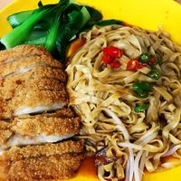 “Chicken” cutlet noodle $4 at Bodhi Deli - 菩提斋 in Central Singapore
