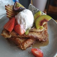 Vegan French toast at The Natural Choice Cafe in Penrith