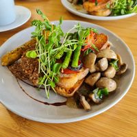 Vegan big breakfast at The Natural Choice Cafe in Penrith