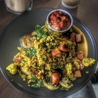 vegan tofu scramble at The Natural Choice Cafe in Penrith