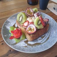 Vegan french toast at The Natural Choice Cafe in Penrith