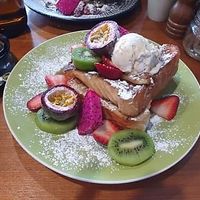 Vegan french toast  at The Natural Choice Cafe in Penrith