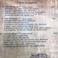 Menu  at Mom's Creation - Alt Treptow in Berlin