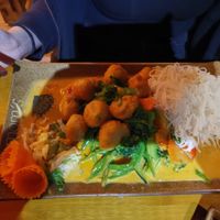 Veganer Hähnchen Curry at Mom's Creation - Alt Treptow in Berlin
