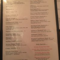 Menu at Leatherhead Pub in Egg Harbor
