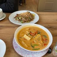 Pad Thai with duck and tofu curry  at Zau & Bun Cha Asian in Prague