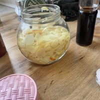 Old school, homemade bamboo in vinegar!!!!  at Zau & Bun Cha Asian in Prague