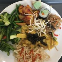 Vegan bufet at Zau & Bun Cha Asian in Prague