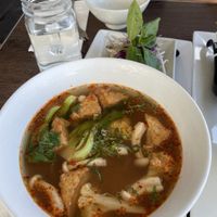 Spicy noodle soup  at An Chay in Edmonton