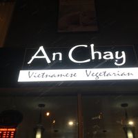 Outside sign at An Chay in Edmonton