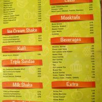 menu at Gulab Sweets - Sundhara in Kathmandu