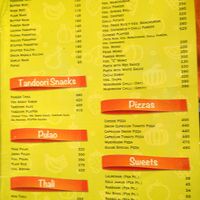 menu at Gulab Sweets - Sundhara in Kathmandu