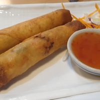Spring rolls at Vegieria in Heatherton
