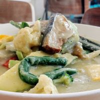 Green curry at Vegieria in Heatherton