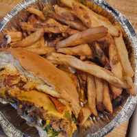 I didn't get a fresh photo but these are my leftovers and was just as delicious the next day! at Kuma's Corner in Schaumburg