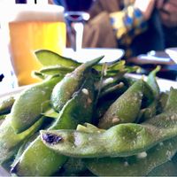 Garlic roasted edamame at Kuma's Corner in Schaumburg