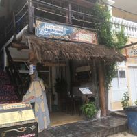 View from the street  at La Tortilleria in Isla Holbox