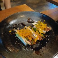 Starter with tofu and spring onion in soy sauce at Con Tho in Berlin