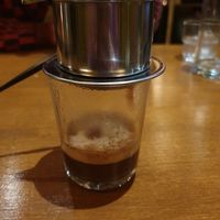 Saigon mood - vietnamese coffee with condensed soymilk. Sweet and lovely! at Con Tho in Berlin