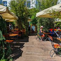 Garden seating area at Con Tho at Con Tho in Berlin