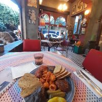 Mix Mediterranean Plate at Cafe Naftalin K in Istanbul