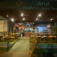 Open to the street at Nana Falafel & Juice Bar in San Jose