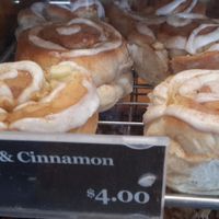 Apple & cinnamon scroll (vegan) - $4 each.  at Bakers Delight in New Lynn