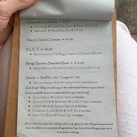 Menu at Wild Plum Kitchen in Tamborine Mountain