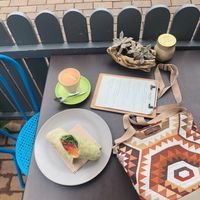 Vegan wrap  at Wild Plum Kitchen in Tamborine Mountain