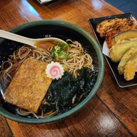 Soba noodles with vegetable tempura at Sushi Jones in Alexandria