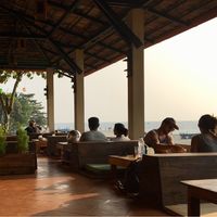 Sea view at Cafe Catamaran in Alappuzha