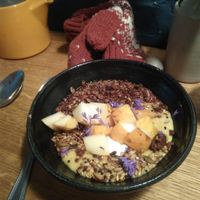 Nordic pear porridge at 26 Grains in London