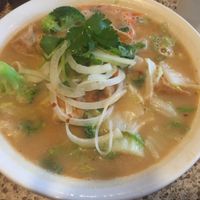 Peanut pho with veggie broth at Pho 37 in Richmond