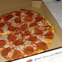 Vegan pepperoni at Bluebird Pizza in Roseburg