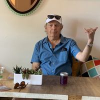 Hungrily waiting after a long snorkel trip  at a'a Roots Health Cafe in Lahaina