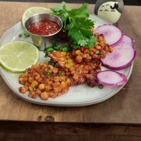 Corn Fritters #Veganuary at a'a Roots Health Cafe in Lahaina