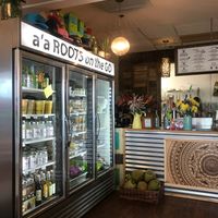 Counter and case at a'a Roots Health Cafe in Lahaina