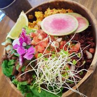Tofu scramble buddha bowl at a'a Roots Health Cafe in Lahaina