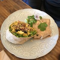 Breakfast burrito! at a'a Roots Health Cafe in Lahaina