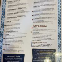 Menu at True Blue Mediterranean Cafe in Emmaus