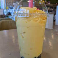 Mango smoothie with boba at VeggiEAT - Henderson in Henderson