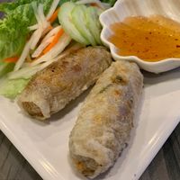 Egg rolls w/ “fish sauce" at VeggiEAT - Henderson in Henderson